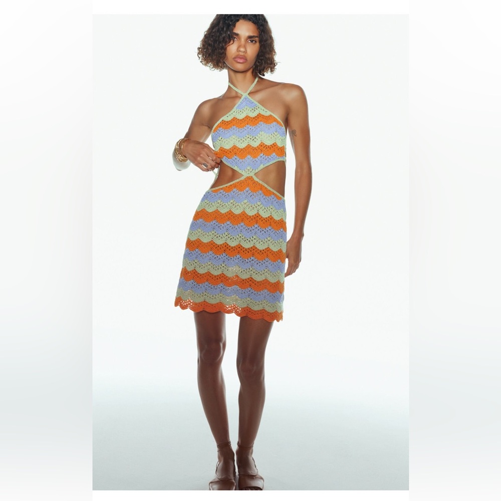 NWT LIMITED EDITION Zara Cutout Crochet Dress
